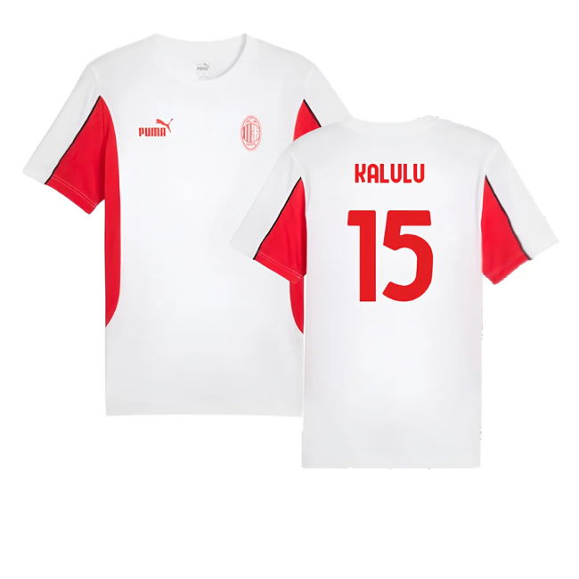 2024-2025 AC Milan FtblArchive Tee (White) (Kalulu 15)