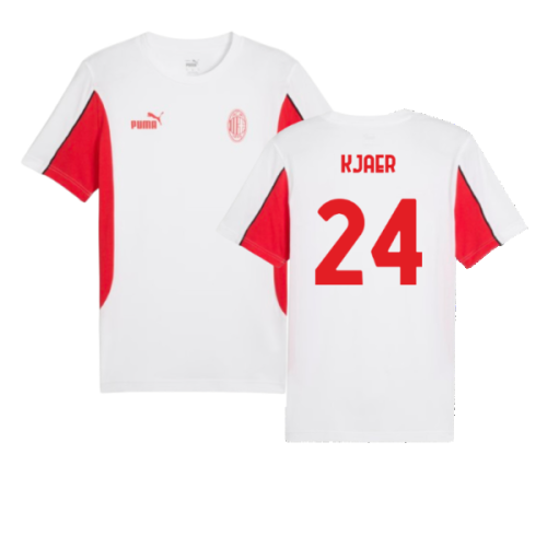 2024-2025 AC Milan FtblArchive Tee (White) (Kjaer 24)