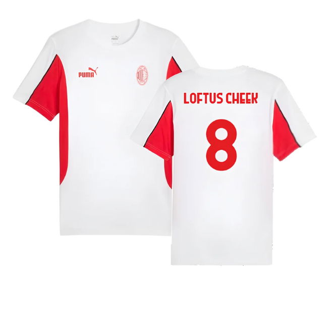 2024-2025 AC Milan FtblArchive Tee (White) (Loftus Cheek 8)