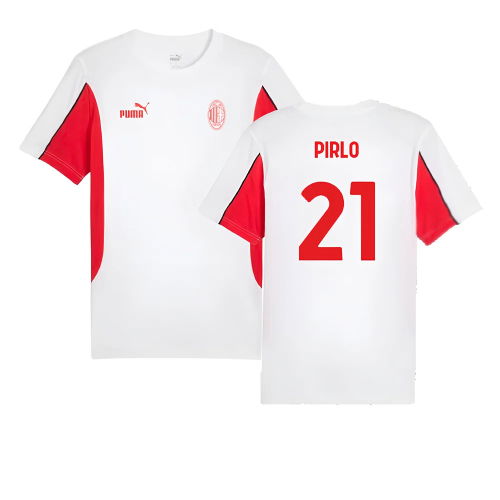 2024-2025 AC Milan FtblArchive Tee (White) (Pirlo 21)