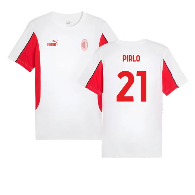 2024-2025 AC Milan FtblArchive Tee (White) (Pirlo 21)