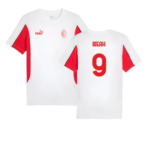 2024-2025 AC Milan FtblArchive Tee (White) (Weah 9)