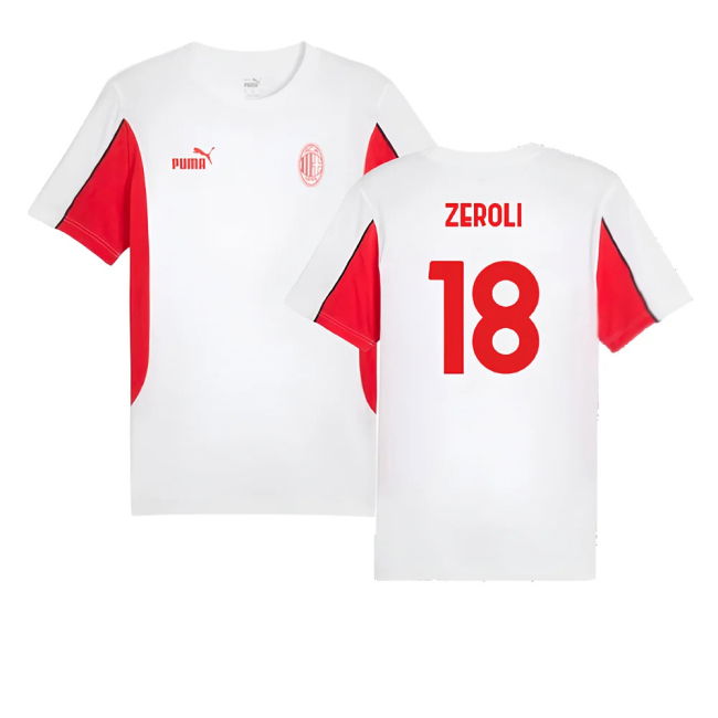 2024-2025 AC Milan FtblArchive Tee (White) (Zeroli 18)