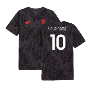 2024-2025 AC Milan ftblCulture Tee AOP (Black)