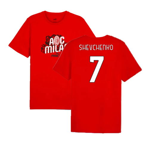 2024-2025 AC Milan ftblCulture Tee (Red) (Shevchenko 7)