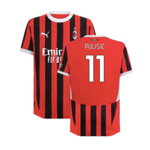 2024-2025 AC Milan Home Authentic Shirt (Pulisic 11)