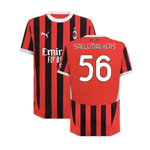 2024-2025 AC Milan Home Authentic Shirt (Saelemaekers 56)