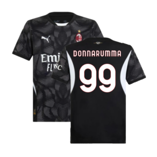 2024-2025 AC Milan Home Goalkeeper Shirt (Black) (DONNARUMMA 99)