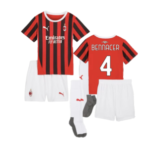 2024-2025 AC Milan Home Mini Kit (Bennacer 4)