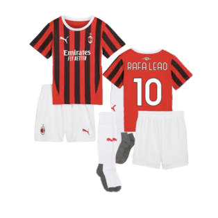 2024-2025 AC Milan Home Mini Kit (Rafa Leao 10)