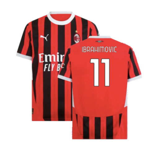 2024-2025 AC Milan Home Shirt (Ibrahimovic 11) 2024-2025 AC Milan Home Shirt (Ibrahimovic 11)