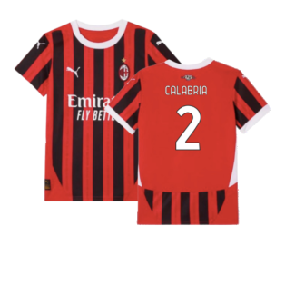 2024-2025 AC Milan Home Shirt (Kids) (Calabria 2)