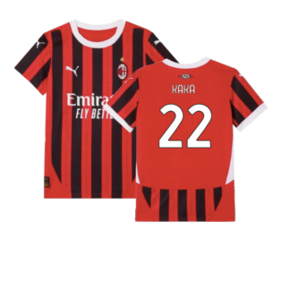 2024-2025 AC Milan Home Shirt (Kids) (Kaka 22)