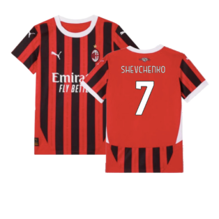 2024-2025 AC Milan Home Shirt (Kids) (Shevchenko 7)