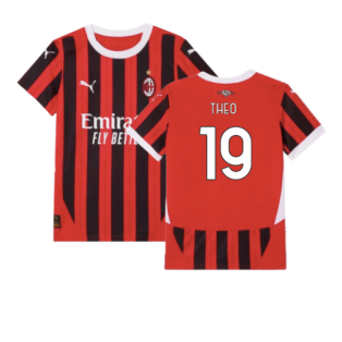 2024-2025 AC Milan Home Shirt (Kids) (Theo 19)