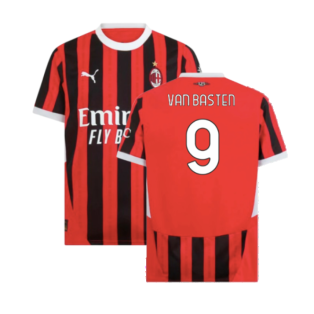 2024-2025 AC Milan Home Shirt (Van Basten 9)