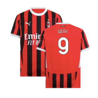 2024-2025 AC Milan Home Shirt (Weah 9)