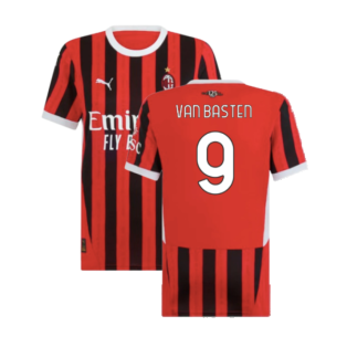 2024-2025 AC Milan Home Shirt (Womens) (Van Basten 9)