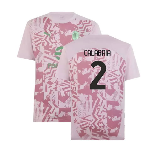 2024-2025 AC Milan Pre-Match Shirt (Grape) (Calabria 2)