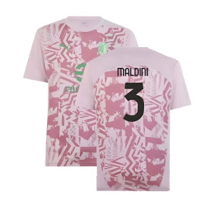 2024-2025 AC Milan Pre-Match Shirt (Grape) (Maldini 3)