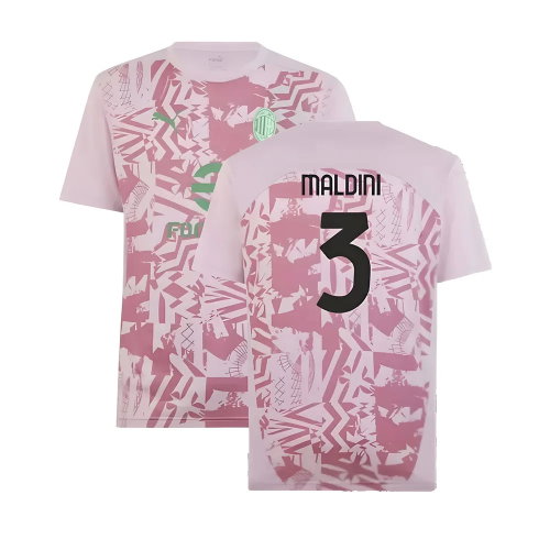 2024-2025 AC Milan Pre-Match Shirt (Grape) (Maldini 3)