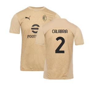 2024-2025 AC Milan Pre-Match Shirt (Putty) (Calabria 2)