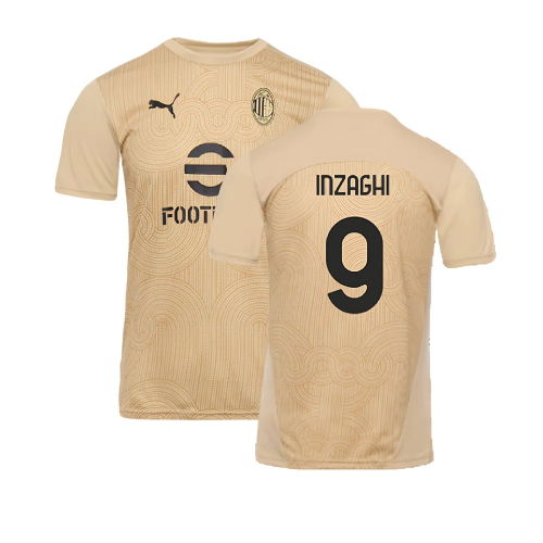 2024-2025 AC Milan Pre-Match Shirt (Putty) (Inzaghi 9)