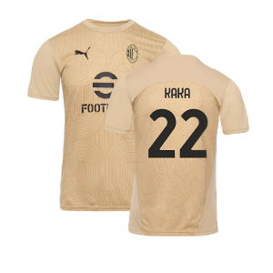 2024-2025 AC Milan Pre-Match Shirt (Putty) (Kaka 22)