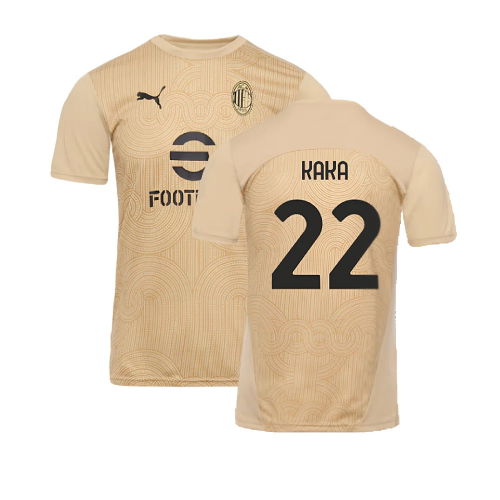 2024-2025 AC Milan Pre-Match Shirt (Putty) (Kaka 22)