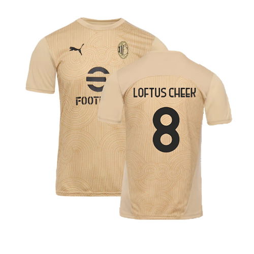 2024-2025 AC Milan Pre-Match Shirt (Putty) (Loftus Cheek 8)