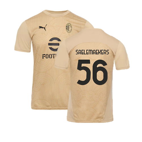2024-2025 AC Milan Pre-Match Shirt (Putty) (Saelemaekers 56)