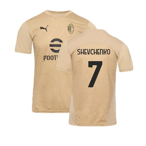 2024-2025 AC Milan Pre-Match Shirt (Putty) (Shevchenko 7)