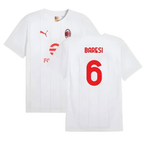 2024-2025 AC Milan Prematch SS Jersey (White) (Baresi 6)