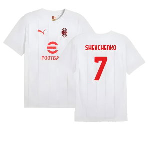 2024-2025 AC Milan Prematch SS Jersey (White) (Shevchenko 7)