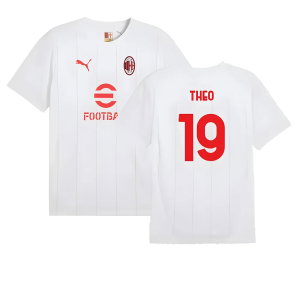 2024-2025 AC Milan Prematch SS Jersey (White) (Theo 19)