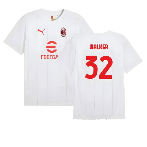 2024-2025 AC Milan Prematch SS Jersey (White) (Walker 32)