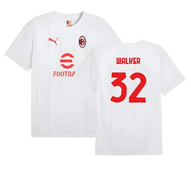 2024-2025 AC Milan Prematch SS Jersey (White) (Walker 32)