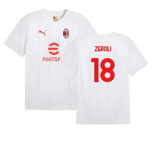 2024-2025 AC Milan Prematch SS Jersey (White) (Zeroli 18)