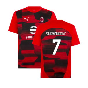2024-2025 AC Milan Prematch SS Shirt (Red) (Shevchenko 7)