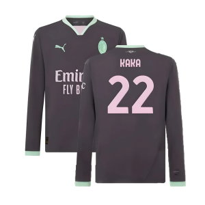 2024-2025 AC Milan Third Long Sleeve Shirt (Kaka 22)