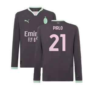2024-2025 AC Milan Third Long Sleeve Shirt (Pirlo 21)