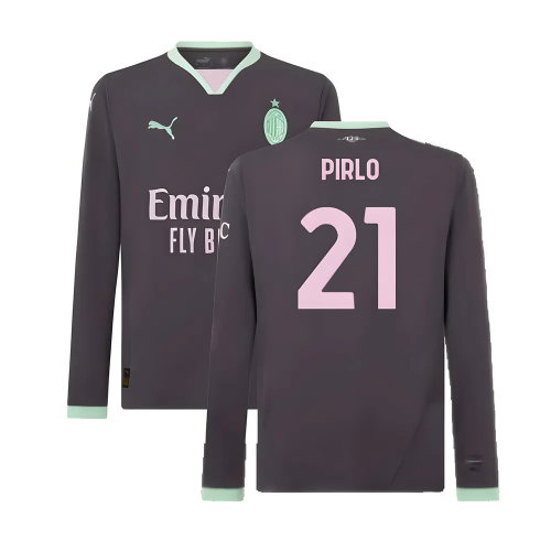 2024-2025 AC Milan Third Long Sleeve Shirt (Pirlo 21)