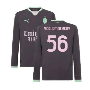 2024-2025 AC Milan Third Long Sleeve Shirt (Saelemaekers 56)