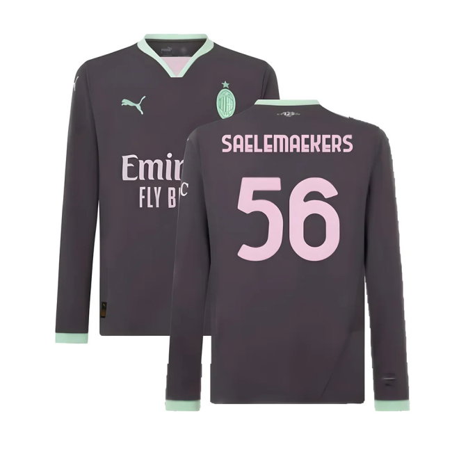 2024-2025 AC Milan Third Long Sleeve Shirt (Saelemaekers 56)