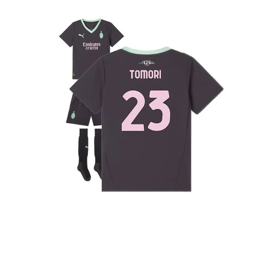 2024-2025 AC Milan Third Mini Kit (Tomori 23)