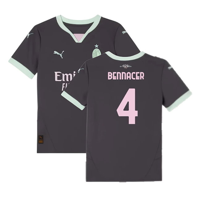 2024-2025 AC Milan Third Shirt (Kids) (Bennacer 4)