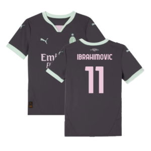 2024-2025 AC Milan Third Shirt (Kids) (Ibrahimovic 11)