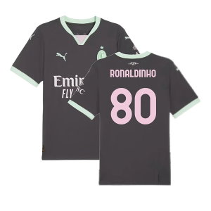 2024-2025 AC Milan Third Shirt (Ronaldinho 80)