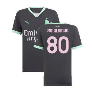 2024-2025 AC Milan Third Shirt (Womens) (Ronaldinho 80)