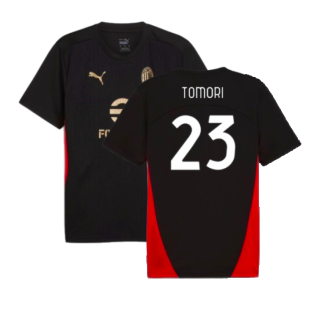 2024-2025 AC Milan Training Shirt (Black) (Tomori 23)